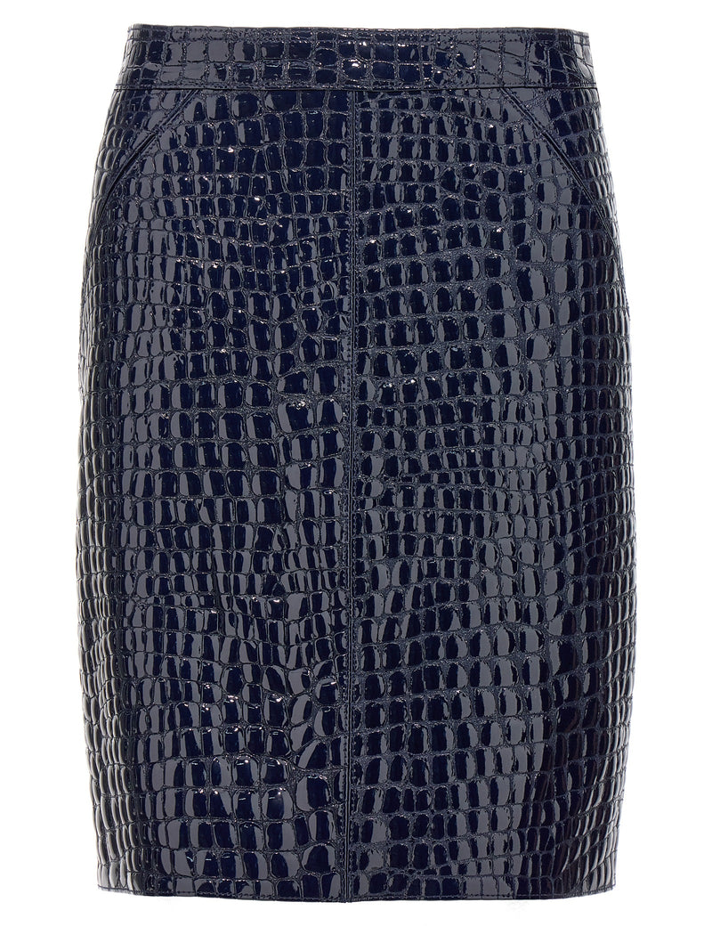 Tom Ford Croc Print Skirt | Urbalenti™ NYC