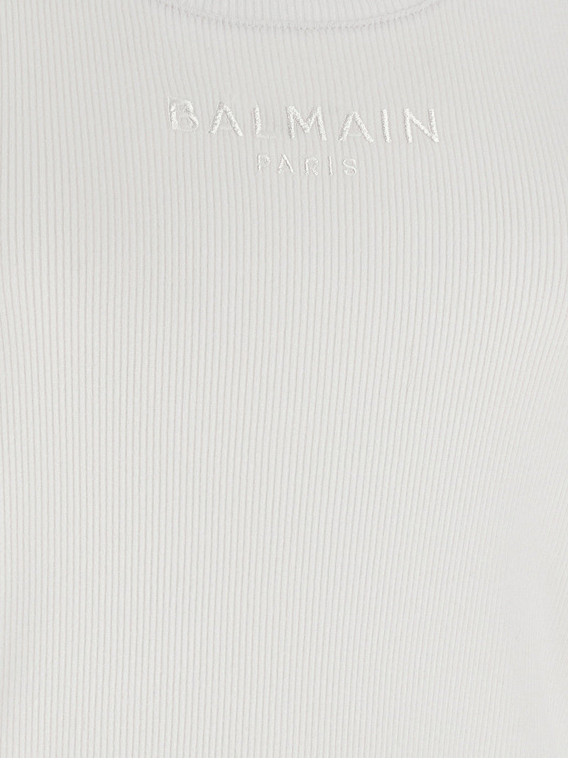 Balmain Balmain Logo Embroidery Tank Top