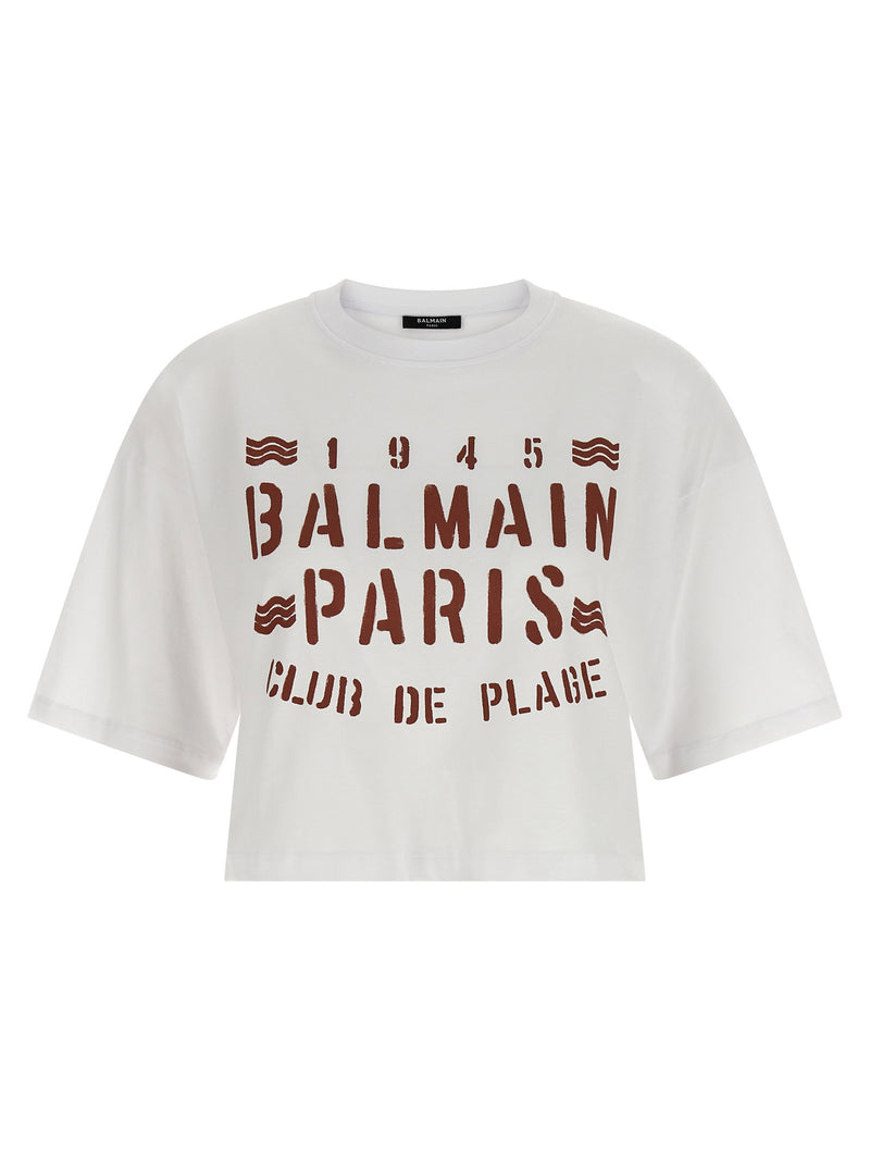 Balmain Balmain Plage Print T-shirt