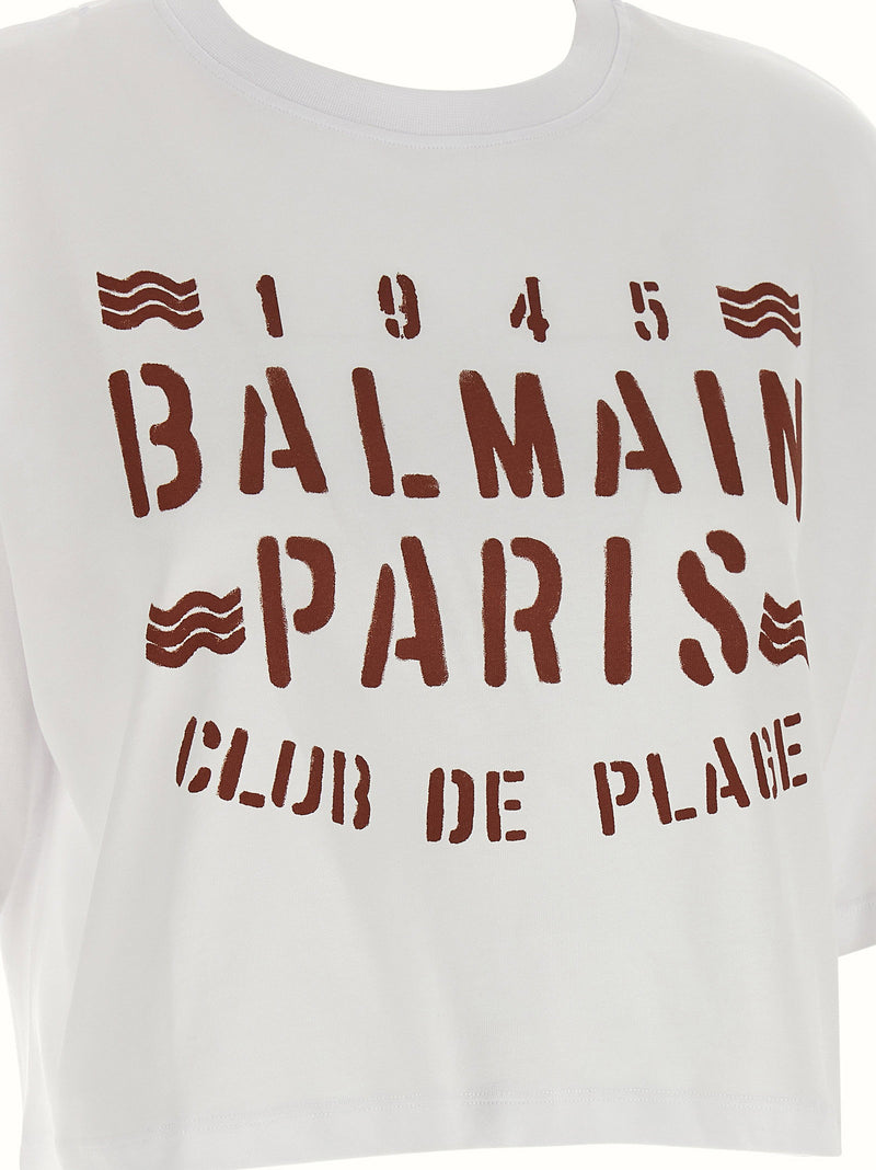 Balmain Balmain Plage Print T-shirt