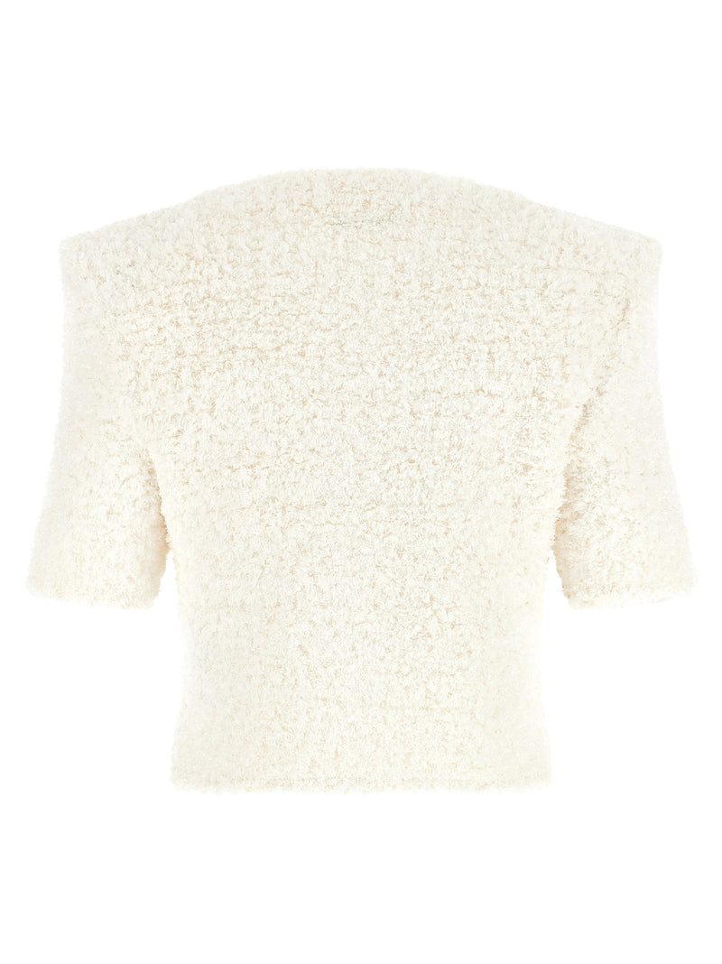 Balmain Balmain Cardigan Tweed Plumetis