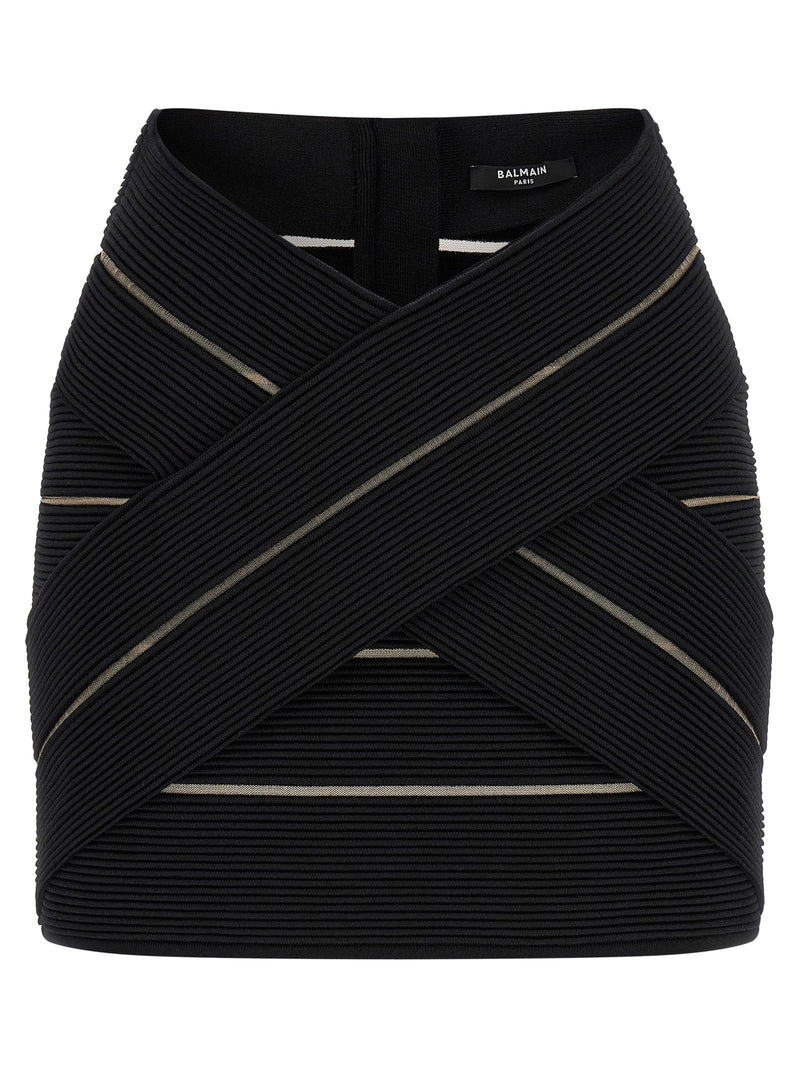 Balmain Balmain V-shaped Waist Skirt