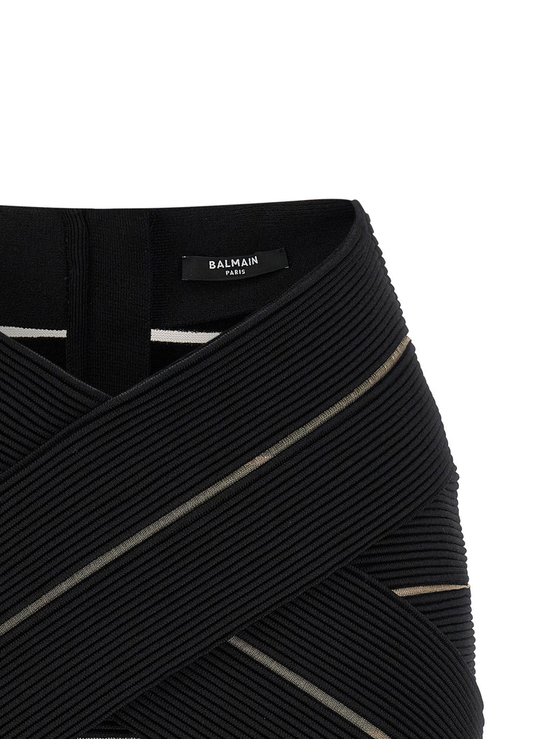 Balmain Balmain V-shaped Waist Skirt