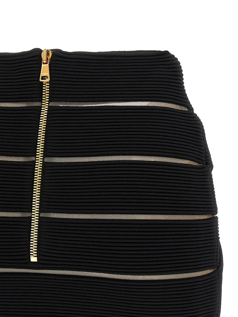 Balmain Balmain V-shaped Waist Skirt