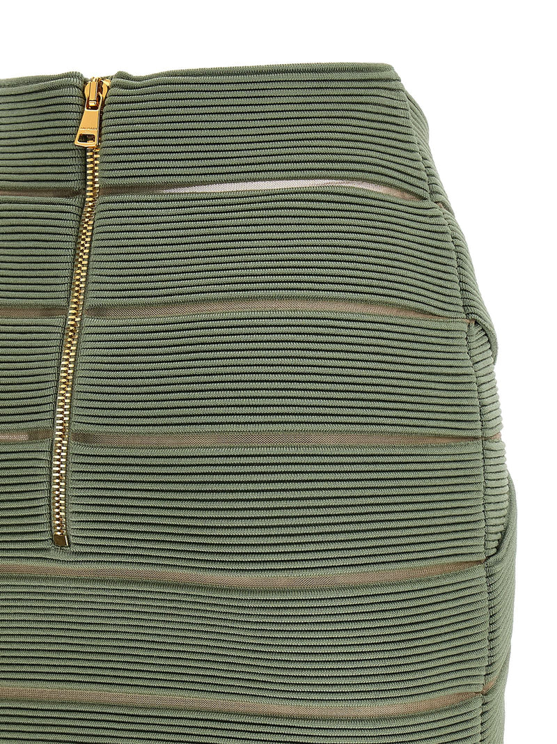 Balmain Balmain V-shaped Waist Skirt