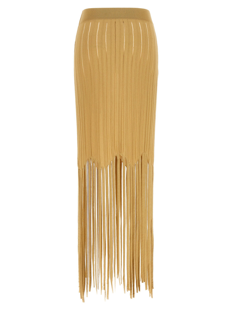 Balmain Balmain Fringed Skirt