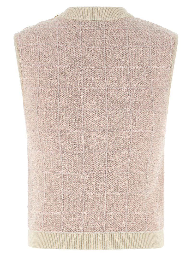 Balmain Balmain Testa Di Leone Tweed Vest