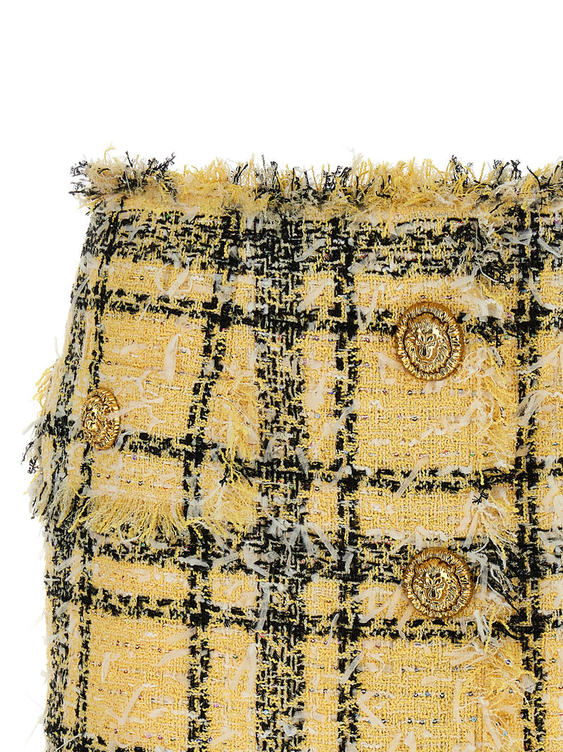 Balmain Balmain Lurex Tweed Skirt