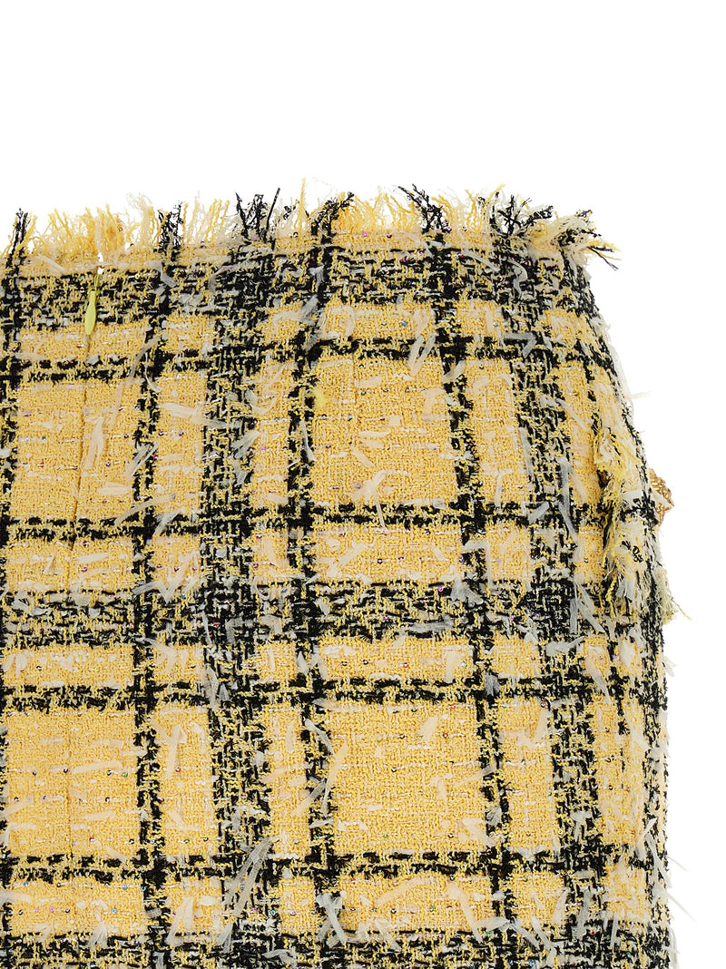 Balmain Balmain Lurex Tweed Skirt