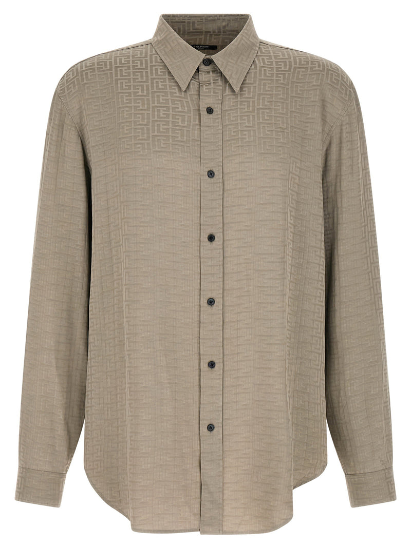Balmain Balmain Jacquard Monogram Shirt