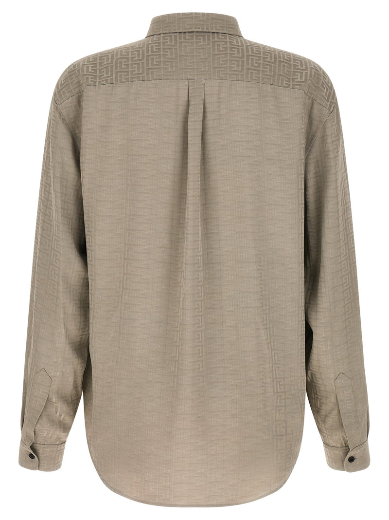 Balmain Balmain Jacquard Monogram Shirt