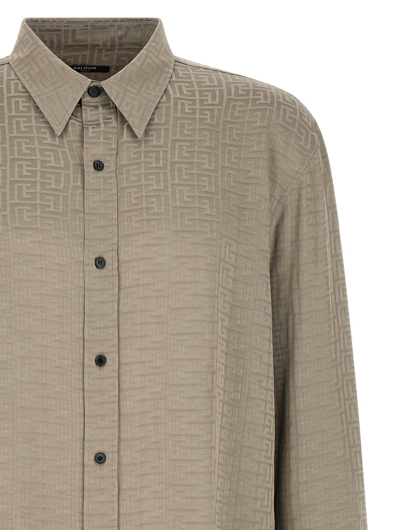 Balmain Balmain Jacquard Monogram Shirt