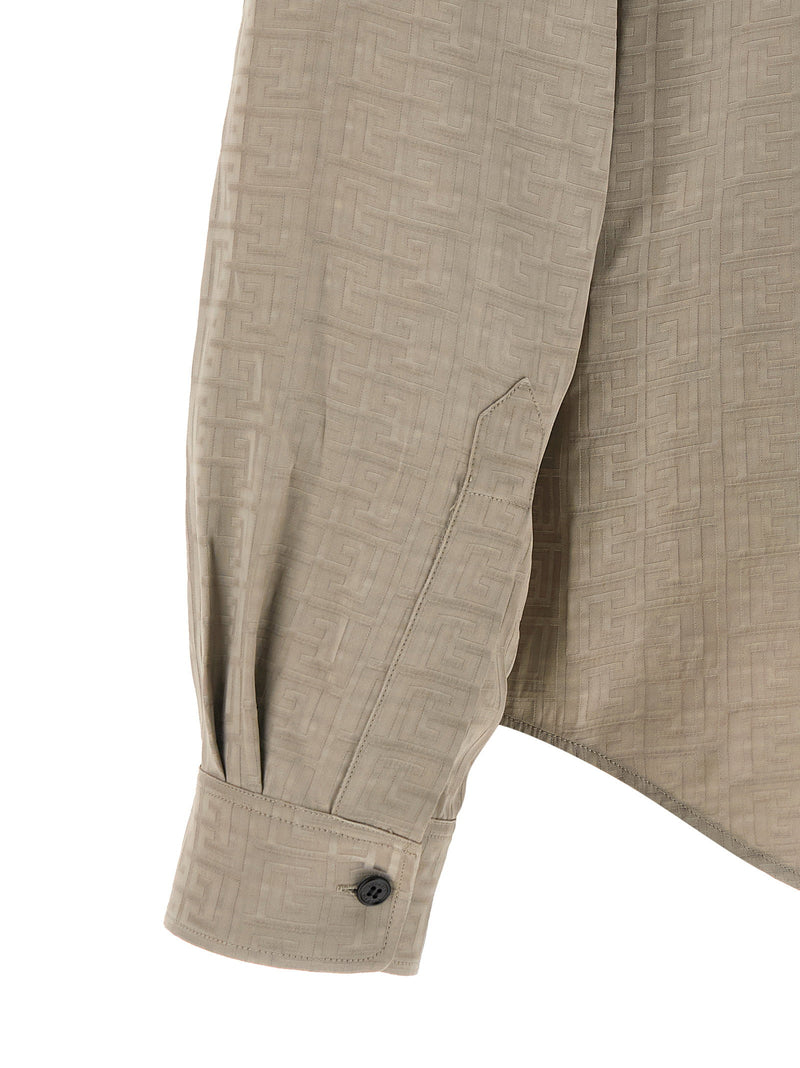 Balmain Balmain Jacquard Monogram Shirt