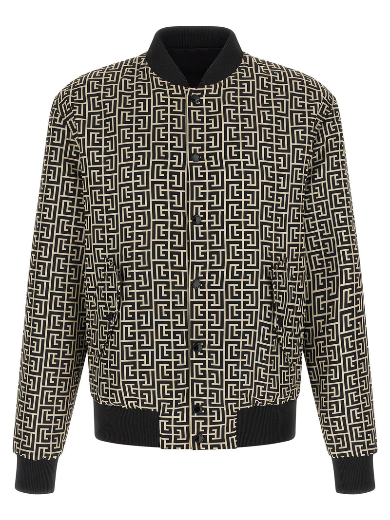 Balmain Balmain Monogram Reversible Bomber Jacket