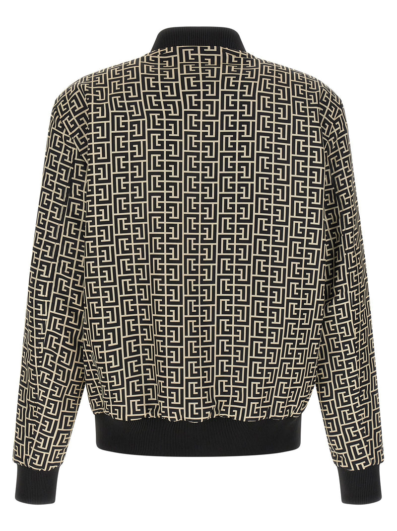 Balmain Balmain Monogram Reversible Bomber Jacket