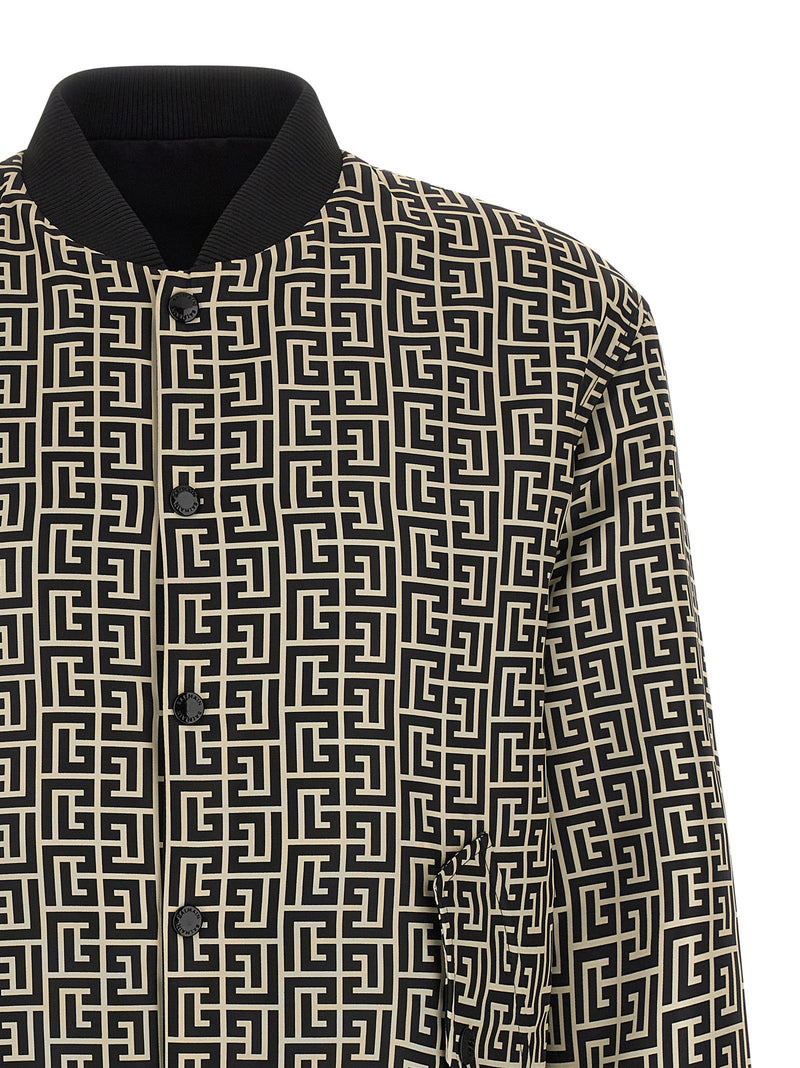 Balmain Balmain Monogram Reversible Bomber Jacket