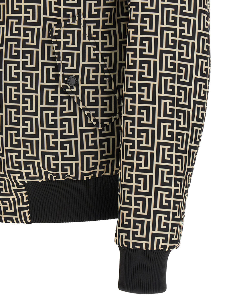 Balmain Balmain Monogram Reversible Bomber Jacket