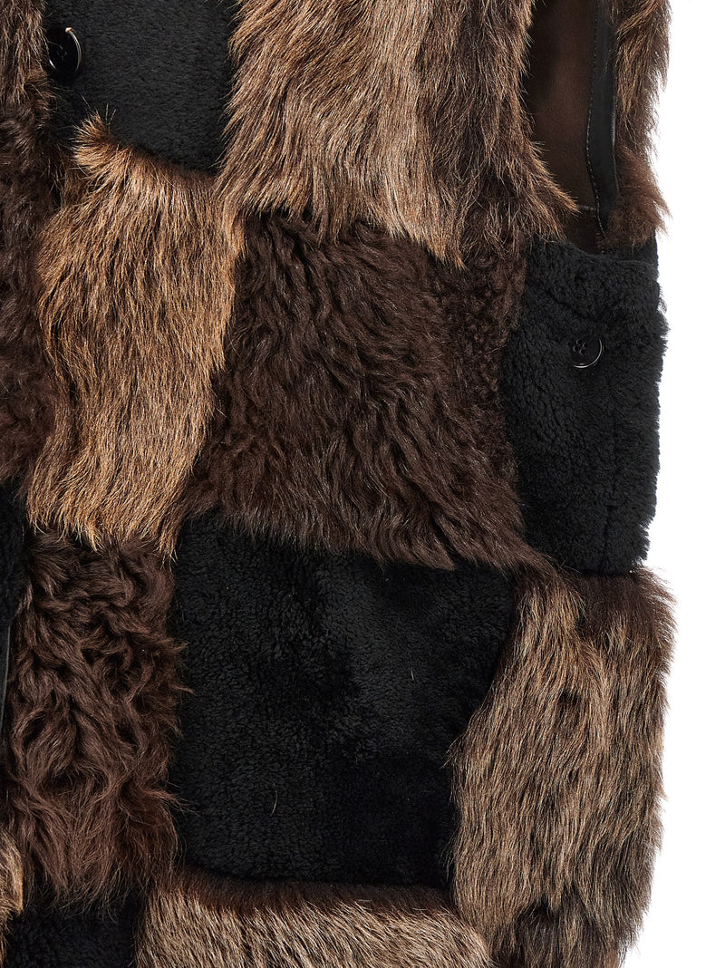 Marni Long Shearling Vest - Style LM124ROM88 | Urbalenti™ NYC