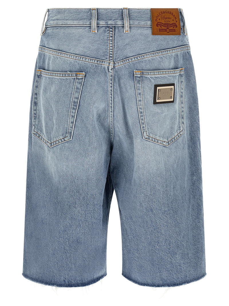 Dolce & Gabbana Denim Bermuda Shorts | Urbalenti™ NYC
