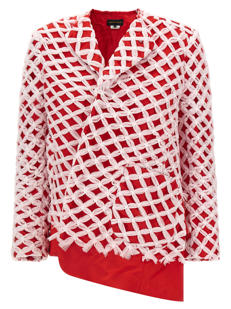 Comme Des Garcons Comme Des Garcons Tulle Weave Blazer