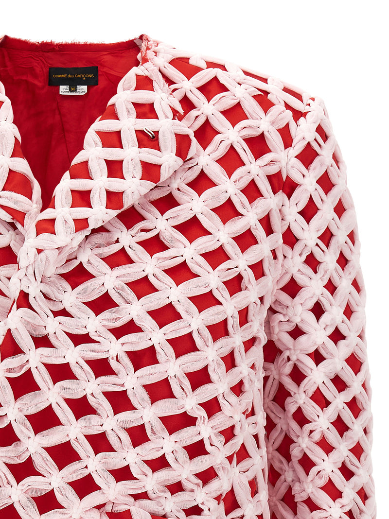 Comme Des Garcons Comme Des Garcons Tulle Weave Blazer