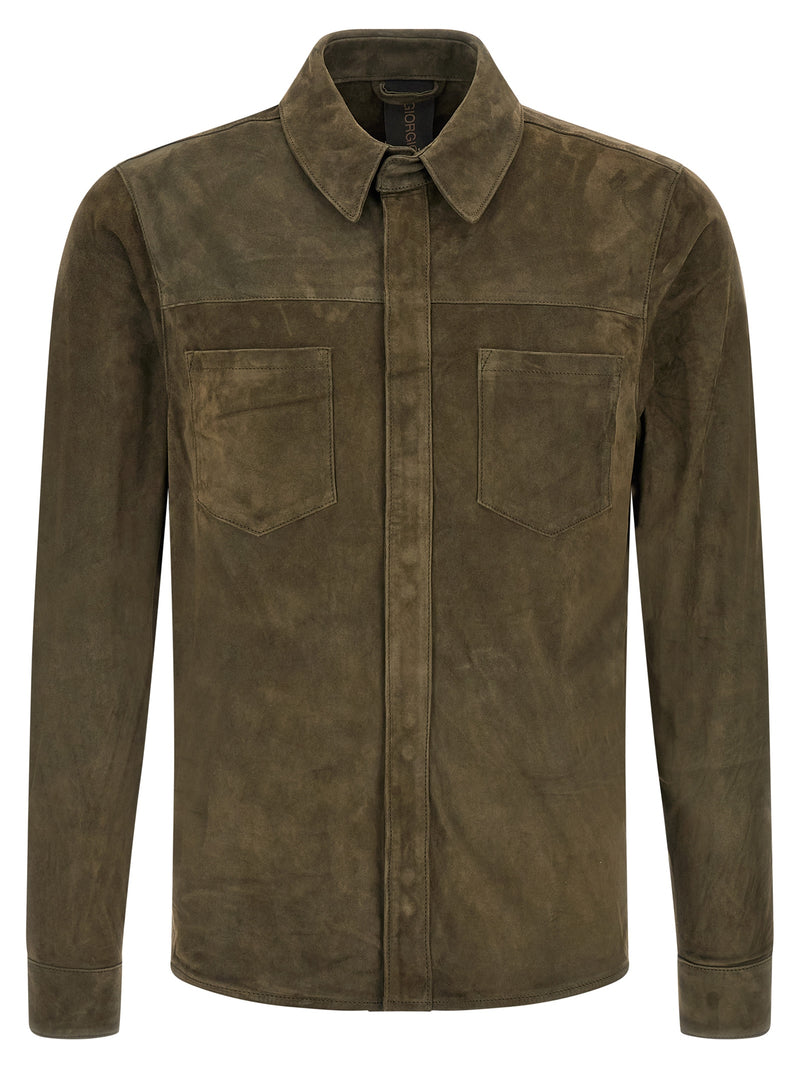 Giorgio Brato Giorgio Brato Suede Shirt Gloves