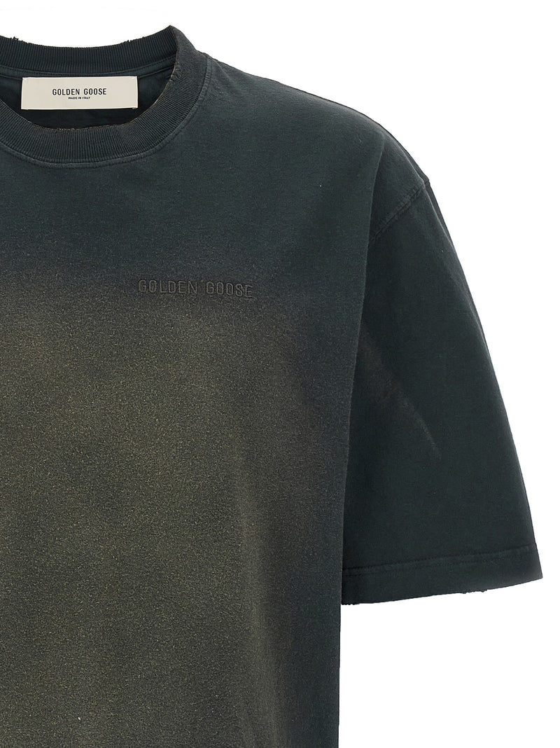 Golden Goose Used Dyed Cotton T-shirt | Urbalenti™ NYC