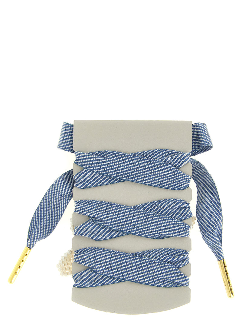 Golden Goose Skin Vintage Shoelaces Variant 2 with Pearly Floral Charms | Urbalenti™ NYC