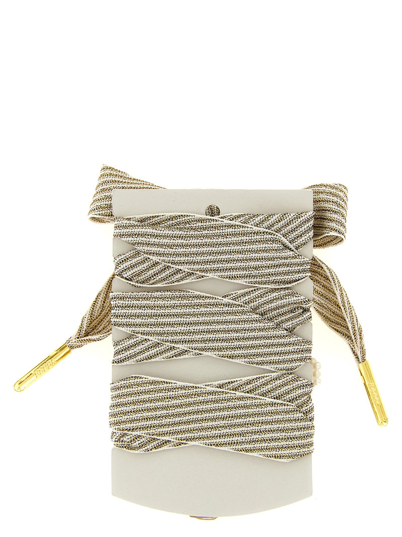 Elegant display of Golden Goose Skin Vintage Shoelaces in a vintage-effect cotton design. A stunning addition to elevate your Golden Goose sneakers. Featured for LDin, Spring - Summer 2026, Women, Women > Accessories, Women > Accessories > Jewellery, Yes Eu, Golden Goose Skin Vintage Shoelaces.
