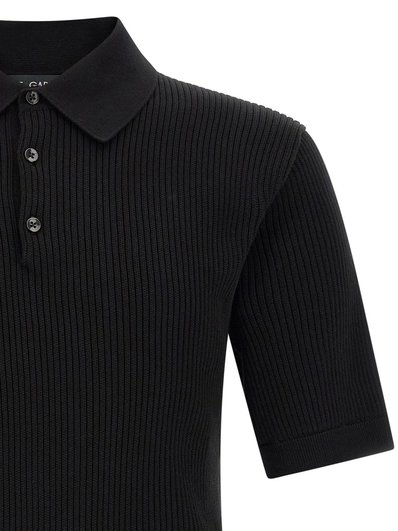 Dolce & Gabbana Dolce & Gabbana Micro-ribbed Polo Shirt