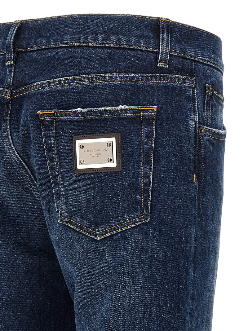 Dolce & Gabbana Dolce & Gabbana Logo Plaque Jeans