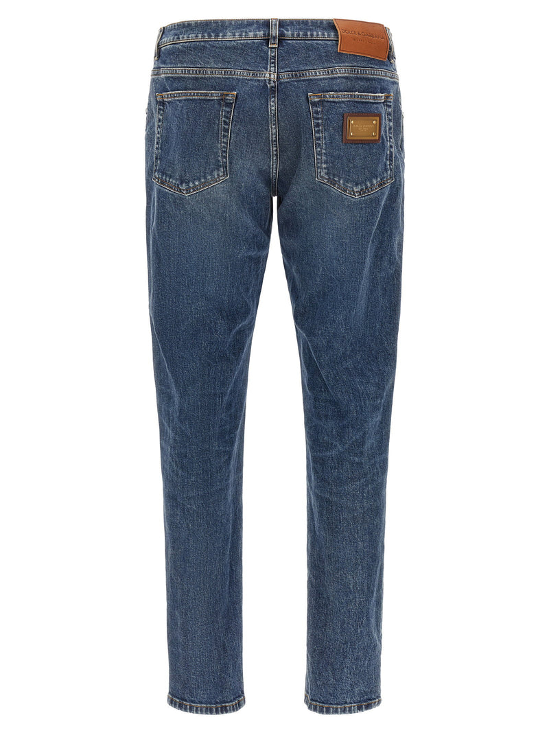Dolce & Gabbana Dolce & Gabbana Logo Plaque Jeans