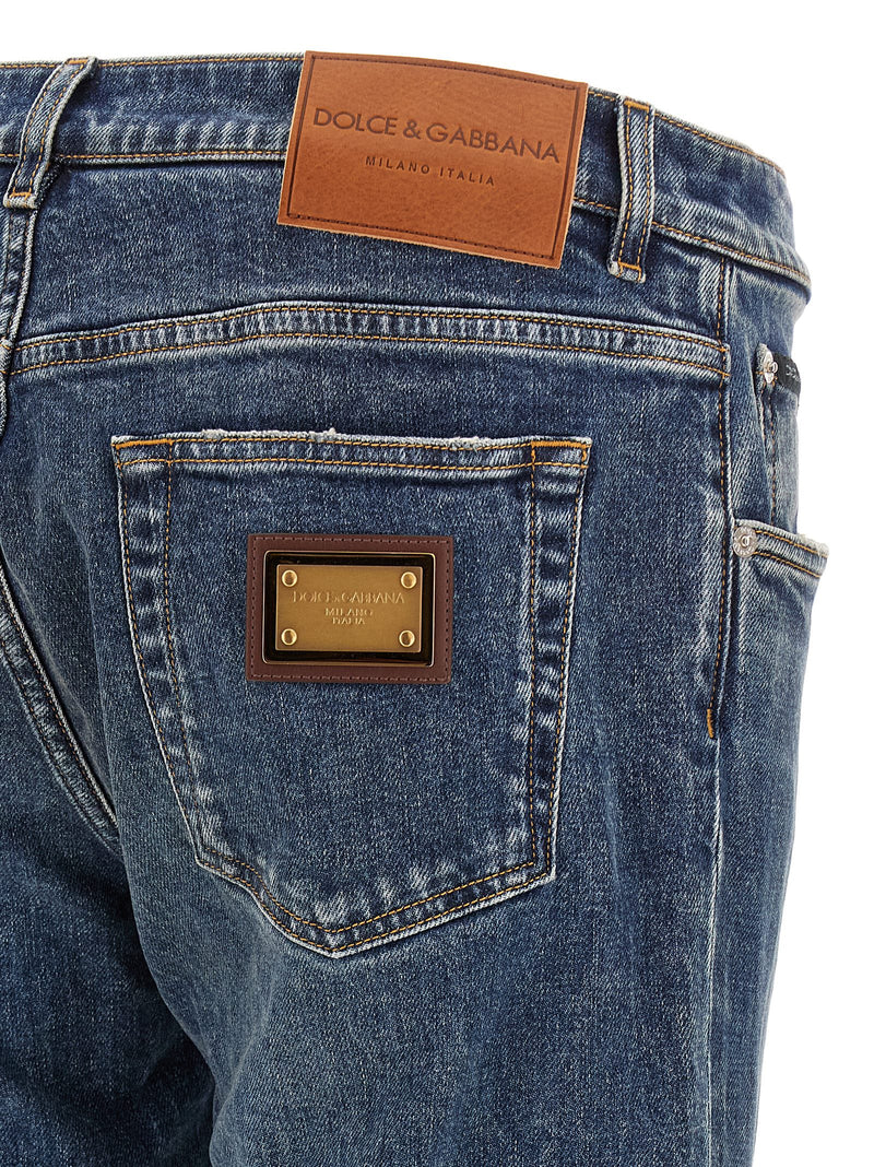 Dolce & Gabbana Dolce & Gabbana Logo Plaque Jeans