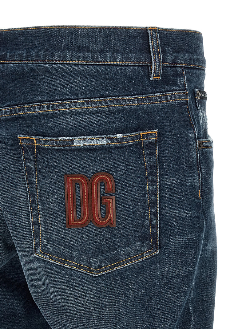 Dolce & Gabbana Dolce & Gabbana Logo Patch Jeans