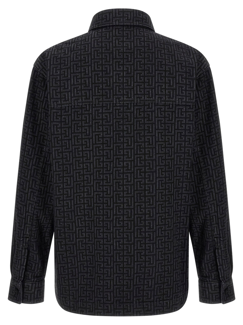 Balmain Monogram Pattern Overshirt