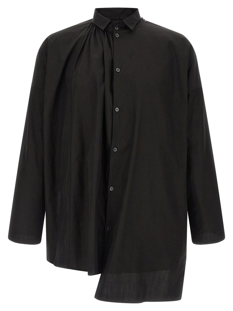 Yohji Yamamoto Yohji Yamamoto Collar Gather Double B Shirt