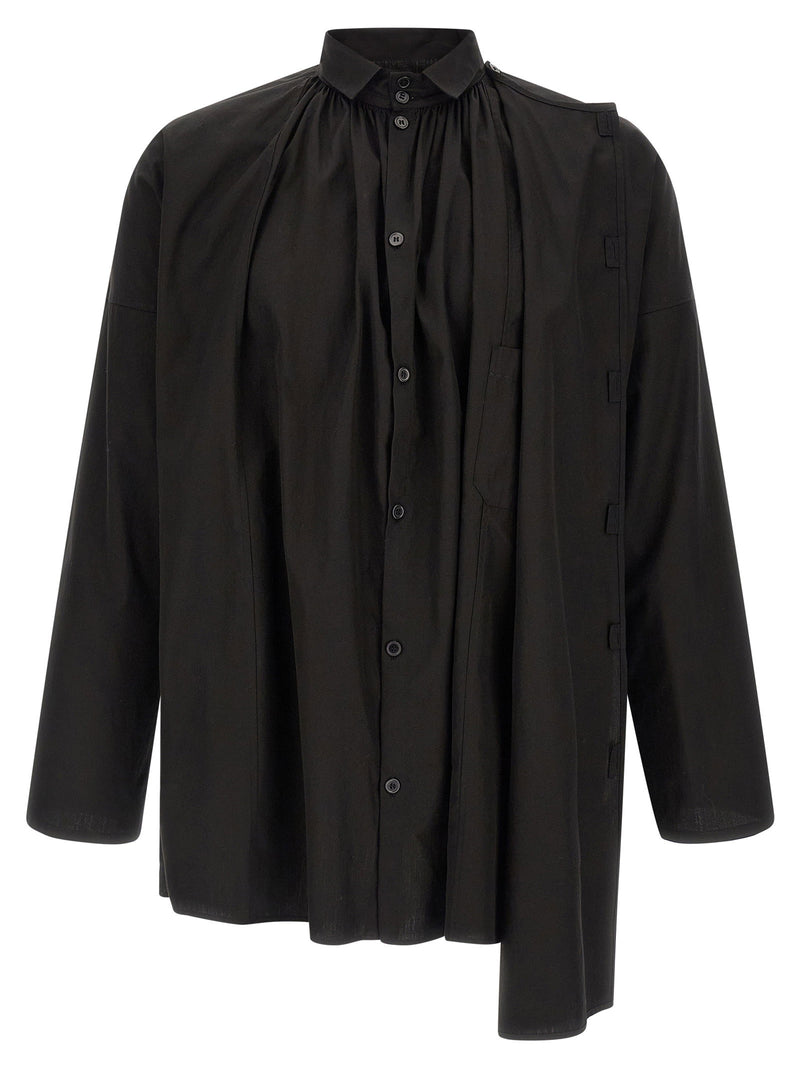 Yohji Yamamoto Yohji Yamamoto Collar Gather Double B Shirt
