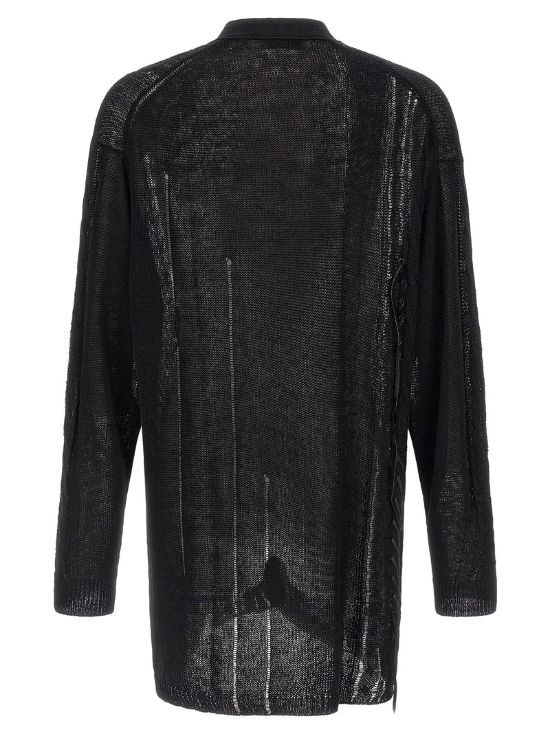 Yohji Yamamoto Yohji Yamamoto Lace Up Cardigan