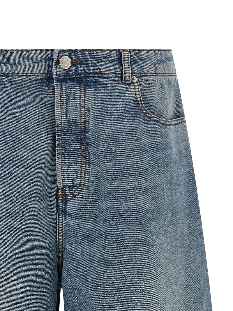 Ami Paris Ami Paris Denim Bermuda Shorts