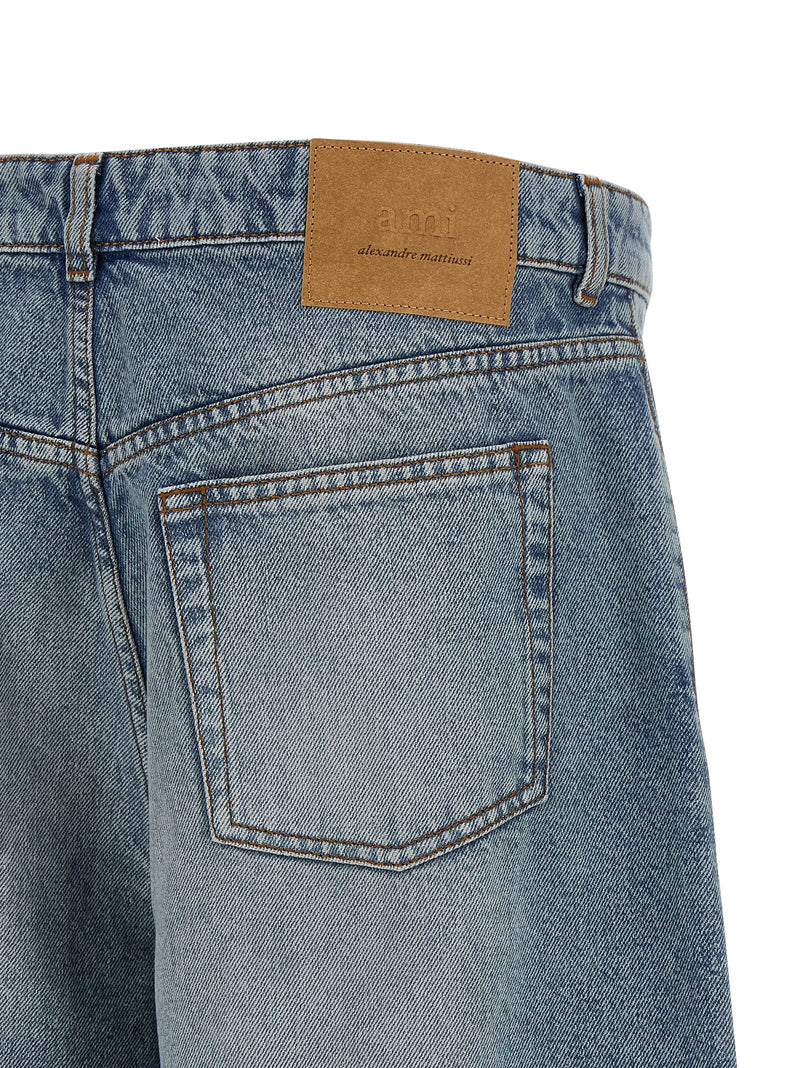 Ami Paris Ami Paris Denim Bermuda Shorts