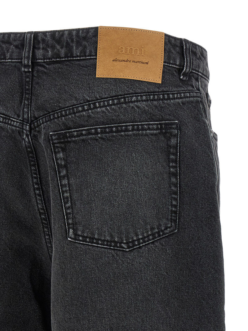 Ami Paris Ami Paris Denim Bermuda Shorts