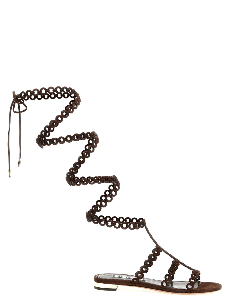 Sandalias Aquazzura Aquazzura Infinity Chain con diseño gladiador