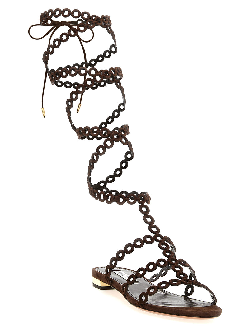 Sandalias Aquazzura Aquazzura Infinity Chain con diseño gladiador