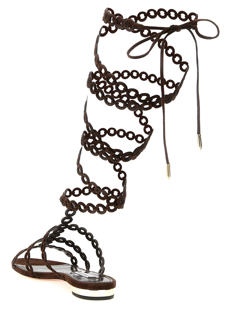 Sandalias Aquazzura Aquazzura Infinity Chain con diseño gladiador