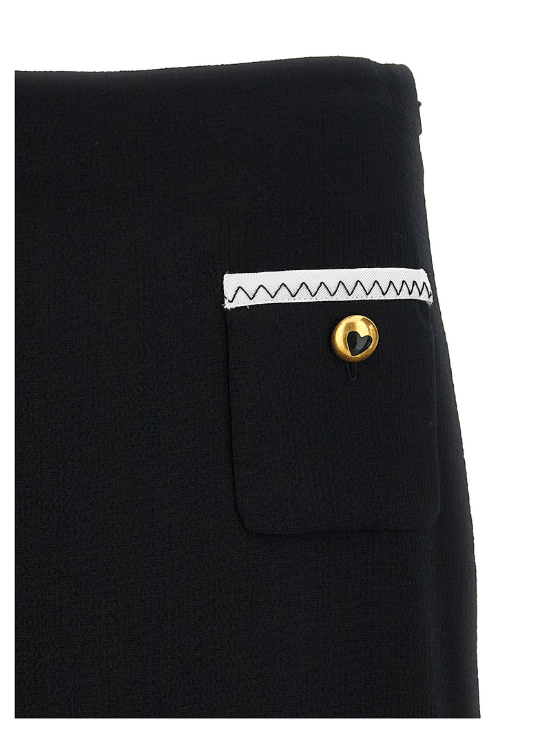 Moschino Heart Button Skirt | Urbalenti™ NYC