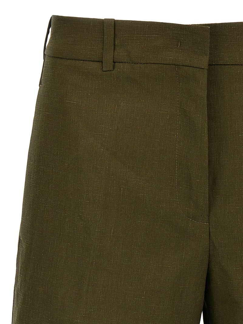 Jil Sander Linen Bermuda Shorts | Urbalenti™ NYC