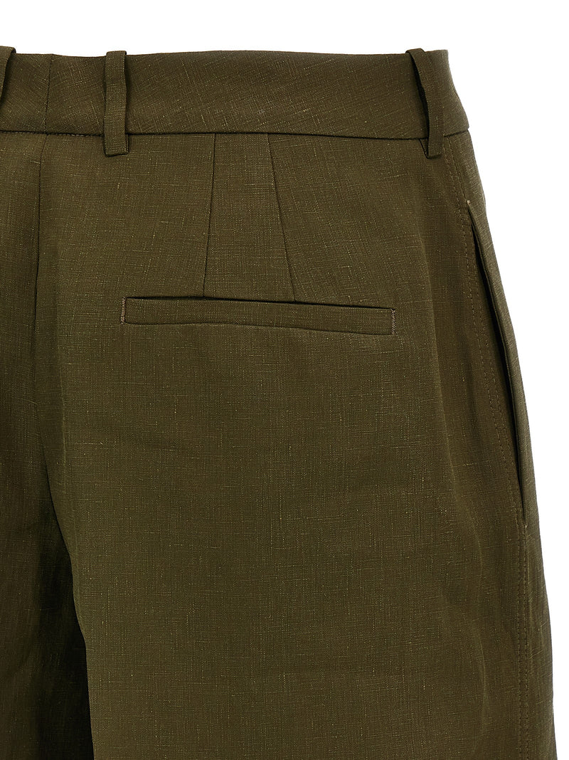Jil Sander Linen Bermuda Shorts | Urbalenti™ NYC