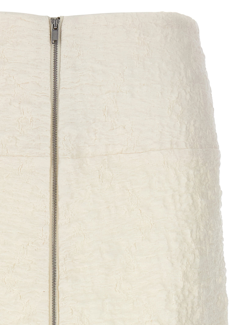 Jil Sander Embossed Cotton Skirt | Urbalenti™ NYC