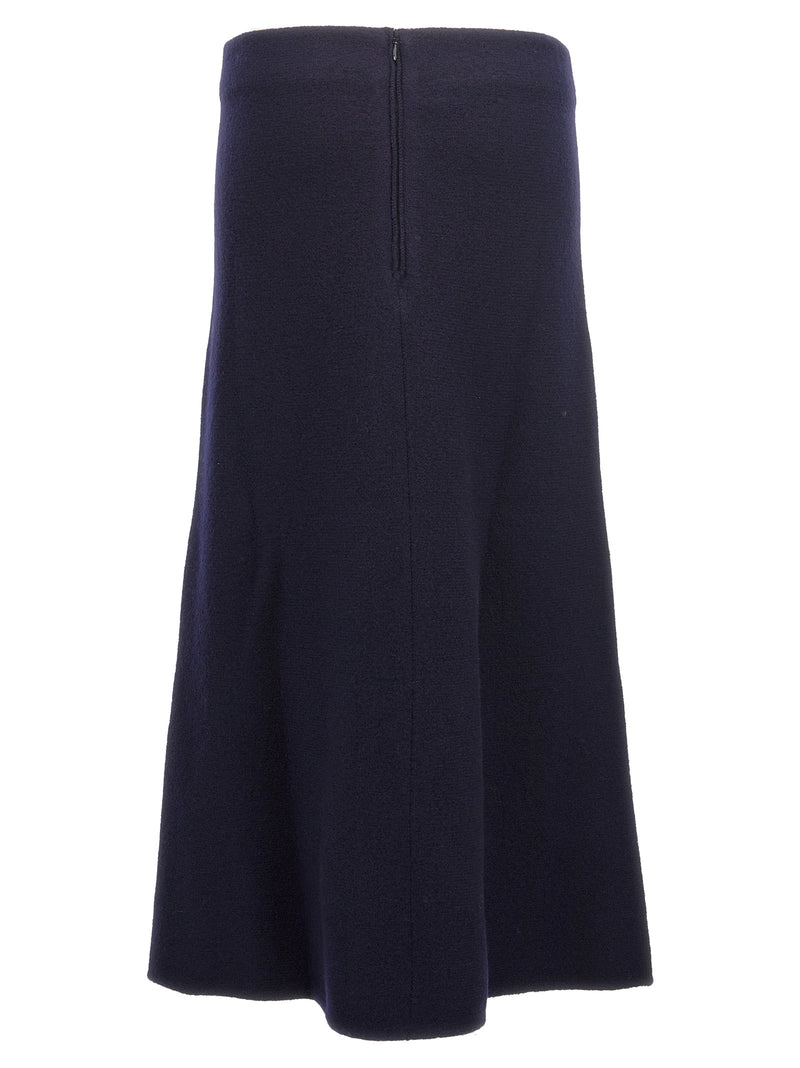 Jil Sander Jil Sander Long Wool Skirt