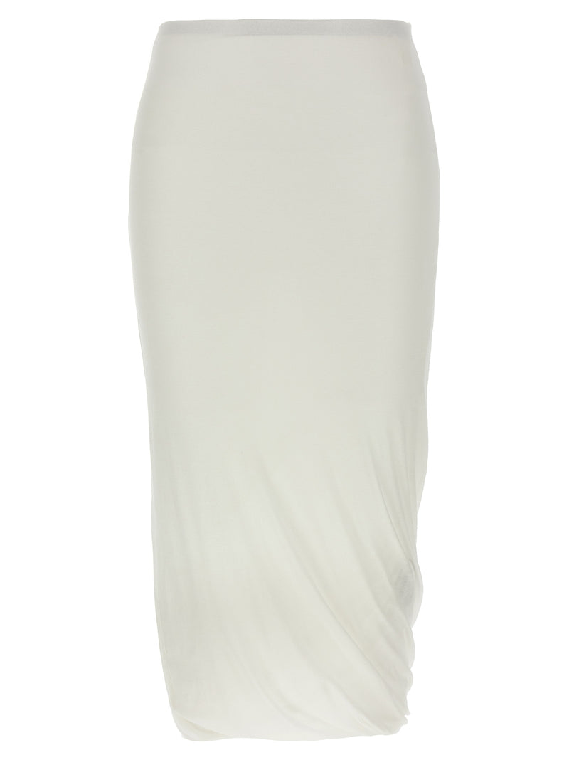 Jil Sander Twisted Midi Skirt - Cotton - Style 4J20249100 | Urbalenti |... | Urbalenti™ NYC